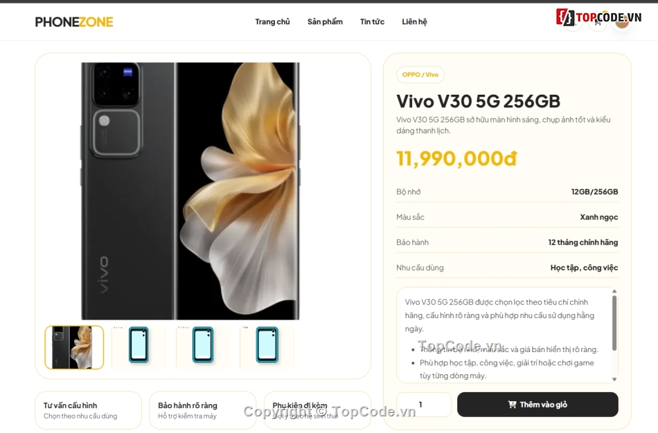 web bán điện thoại,web bán điện,bán web